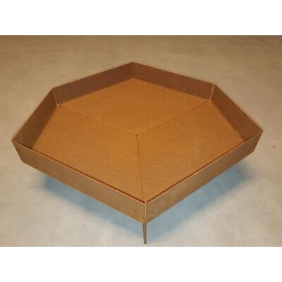 Feuerschale Hexa 60, edelrost